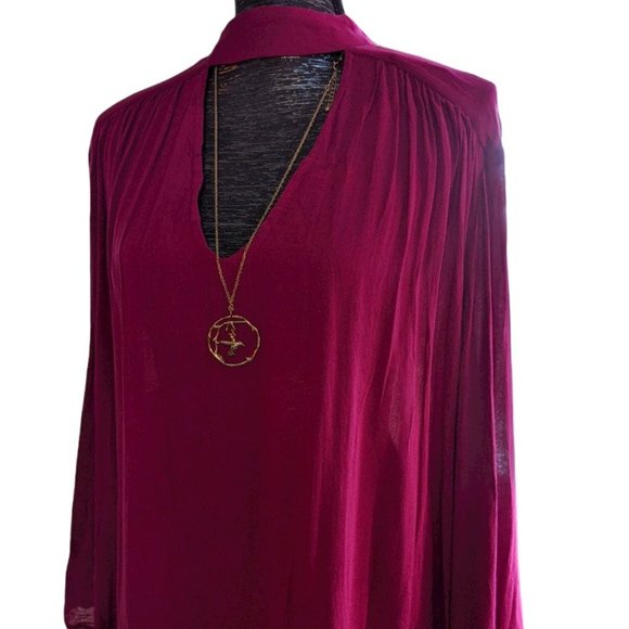 NWT lucky brand deep v cut flowy blouse 3X - Picture 1 of 7